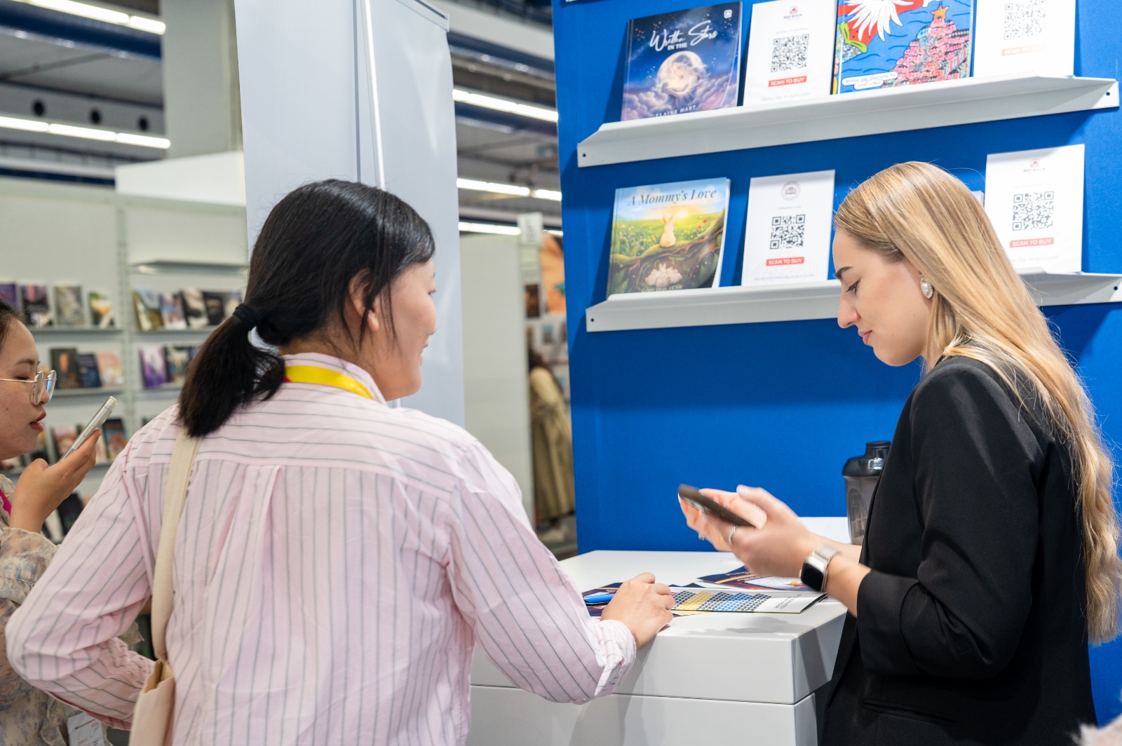 Spark of Sunrise at the Frankfurt Book Fair booth